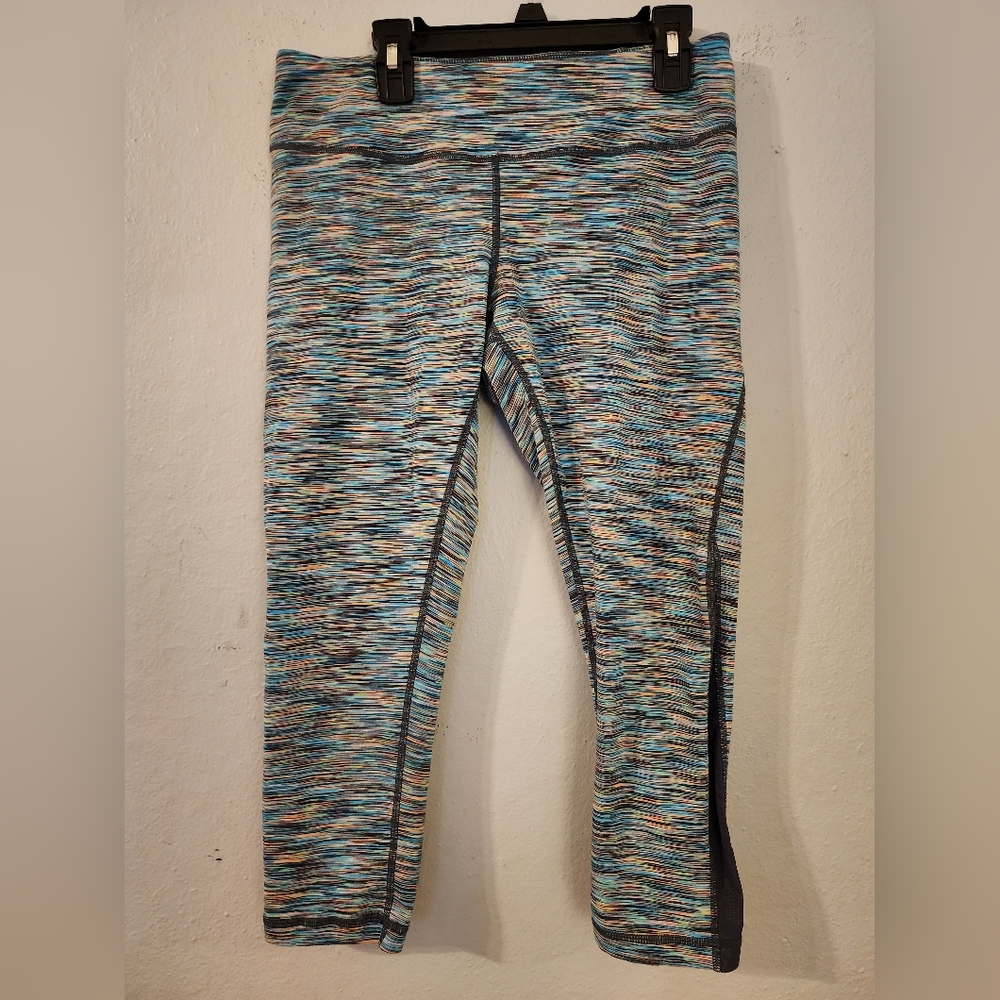 Womens Zella Multicolor mesh Capri Leggings Size medium
